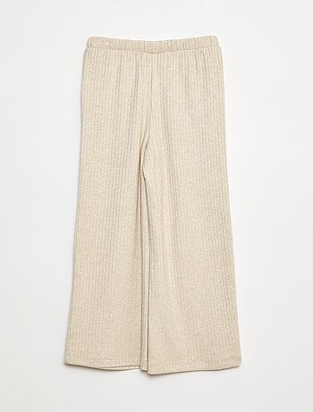 Pantalon large en maille