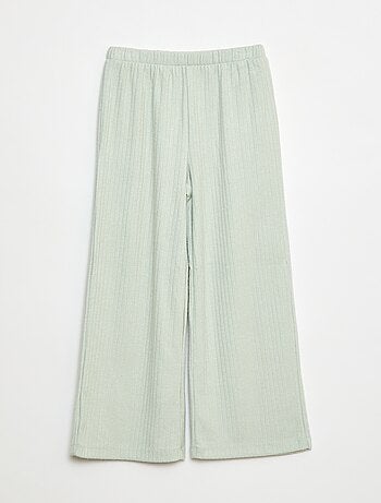 Pantalon large en maille