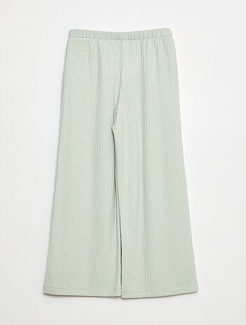 Pantalon large en maille