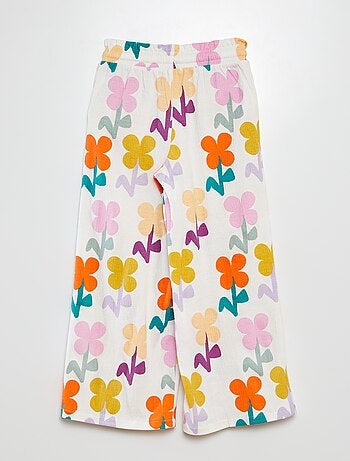 Pantalon large en maille crêpée - Grafik Edition