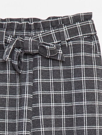 Pantalon large en maille Milano avec ceinture à nouer