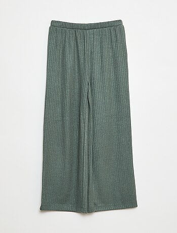 Pantalon large en maille