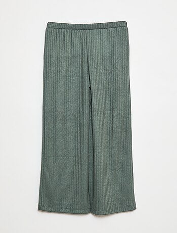 Pantalon large en maille
