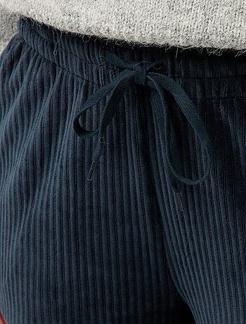 Pantalon large en velours côtelé