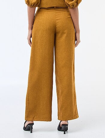 Pantalon large en velours côtelé