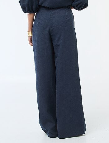 Pantalon large en velours côtelé