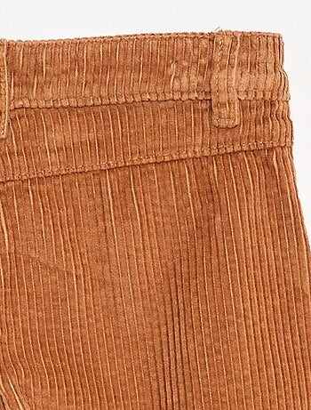 Pantalon large en velours uni