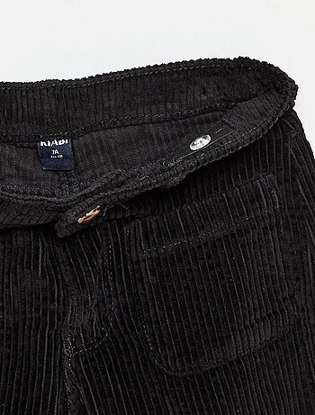 Pantalon large en velours uni