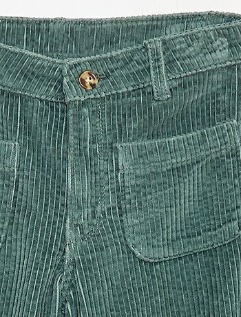 Pantalon large en velours uni