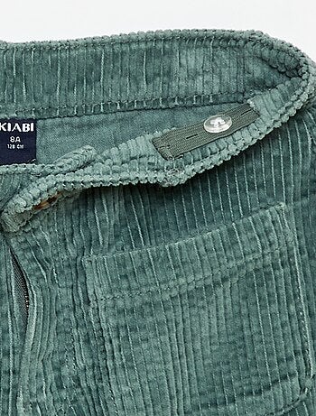 Pantalon large en velours uni