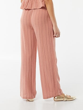 Pantalon large et fluide avec motif