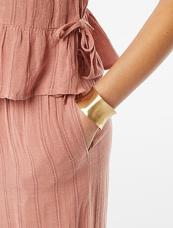 Pantalon large et fluide avec motif