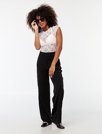 Pantalon large et fluide zippé 'JDY'