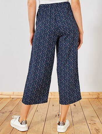 Pantalon large fluide 7/8ème - Kiabi