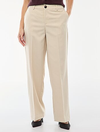 Pantalon large fluide uni