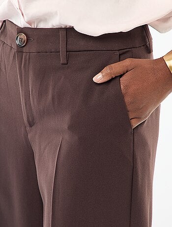 Pantalon large fluide uni