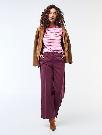 Pantalon large fluide uni