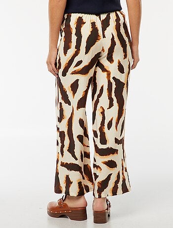 Pantalon large imprimé tachiste