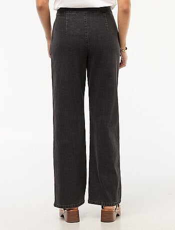Pantalon large 'JDY' avec boutons décoratifs à la taille