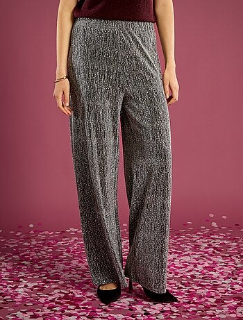 Pantalon large pailleté