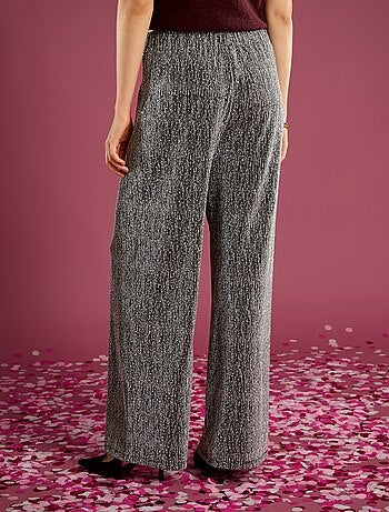 Pantalon large pailleté