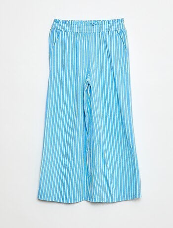Pantalon large rayé