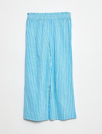 Pantalon large rayé