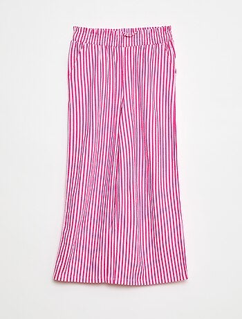 Pantalon large rayé
