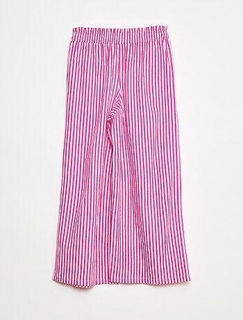 Pantalon large rayé