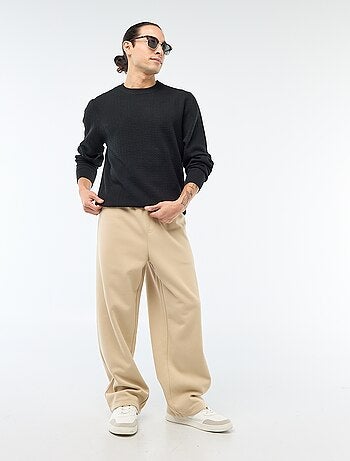 Pantalon large style jogging