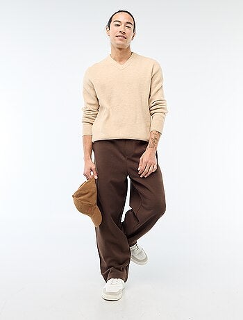 Pantalon large style jogging