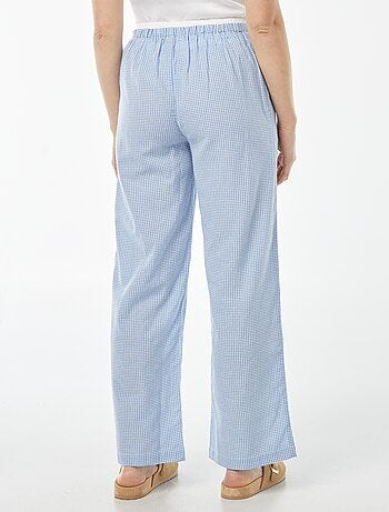Pantalon large style pyjama