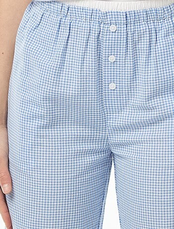 Pantalon large style pyjama