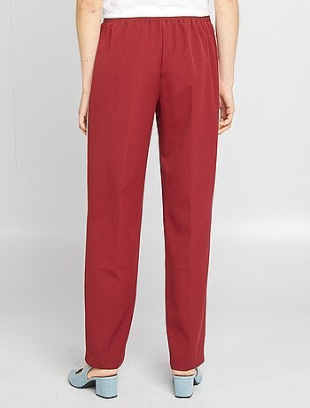 Pantalon large taille haute avec bandes contrastantes