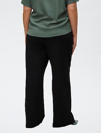 Pantalon large uni