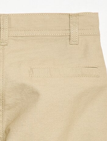 Pantalon léger effet lin en oxford