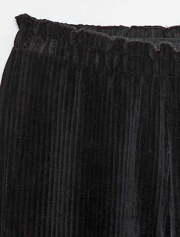Pantalon legging wide leg en velours côtelé