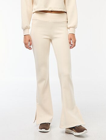 Pantalon maille lourde et douce coupe bootcut