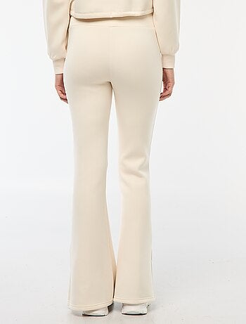 Pantalon maille lourde et douce coupe bootcut