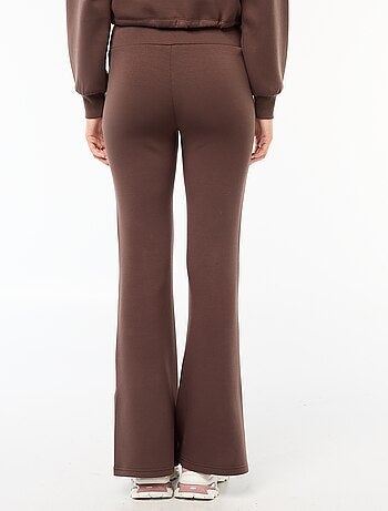 Pantalon maille lourde et douce coupe bootcut