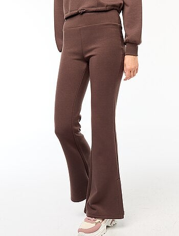 Pantalon maille lourde et douce coupe bootcut