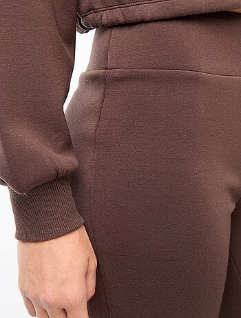 Pantalon maille lourde et douce coupe bootcut