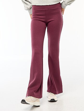 Pantalon maille lourde et douce coupe bootcut