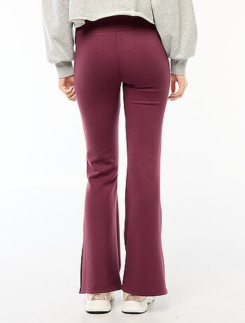 Pantalon maille lourde et douce coupe bootcut