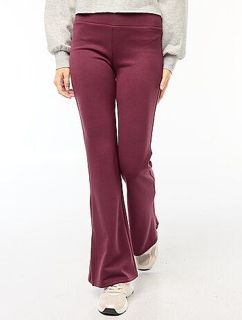 Pantalon maille lourde et douce coupe bootcut