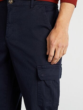 Pantalon multipoches coupe droite