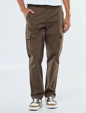 Pantalon multipoches coupe droite