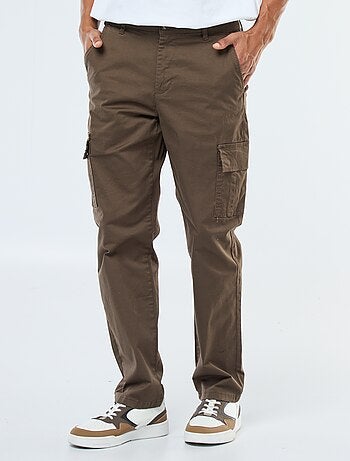 Pantalon multipoches coupe droite
