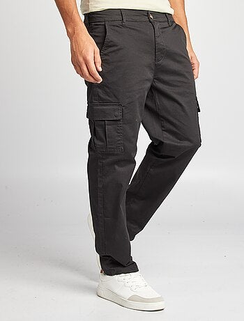Pantalon multipoches coupe droite