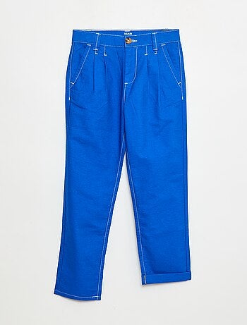 Pantalon oxford à pince